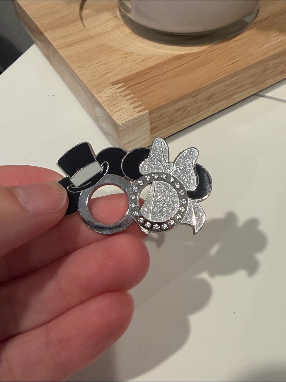 Disney Mickey & Minnie Mouse wedding pin